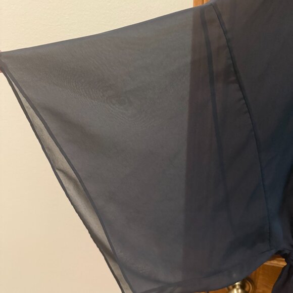 Tory Burch "Margarete" Black Tunic-Style Blouse with Camisole, SZ 12 - Picture 7 of 7